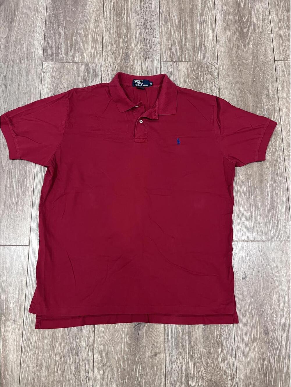 Men's Polo Shirt by Ralph Lauren Red XL - Great Condition